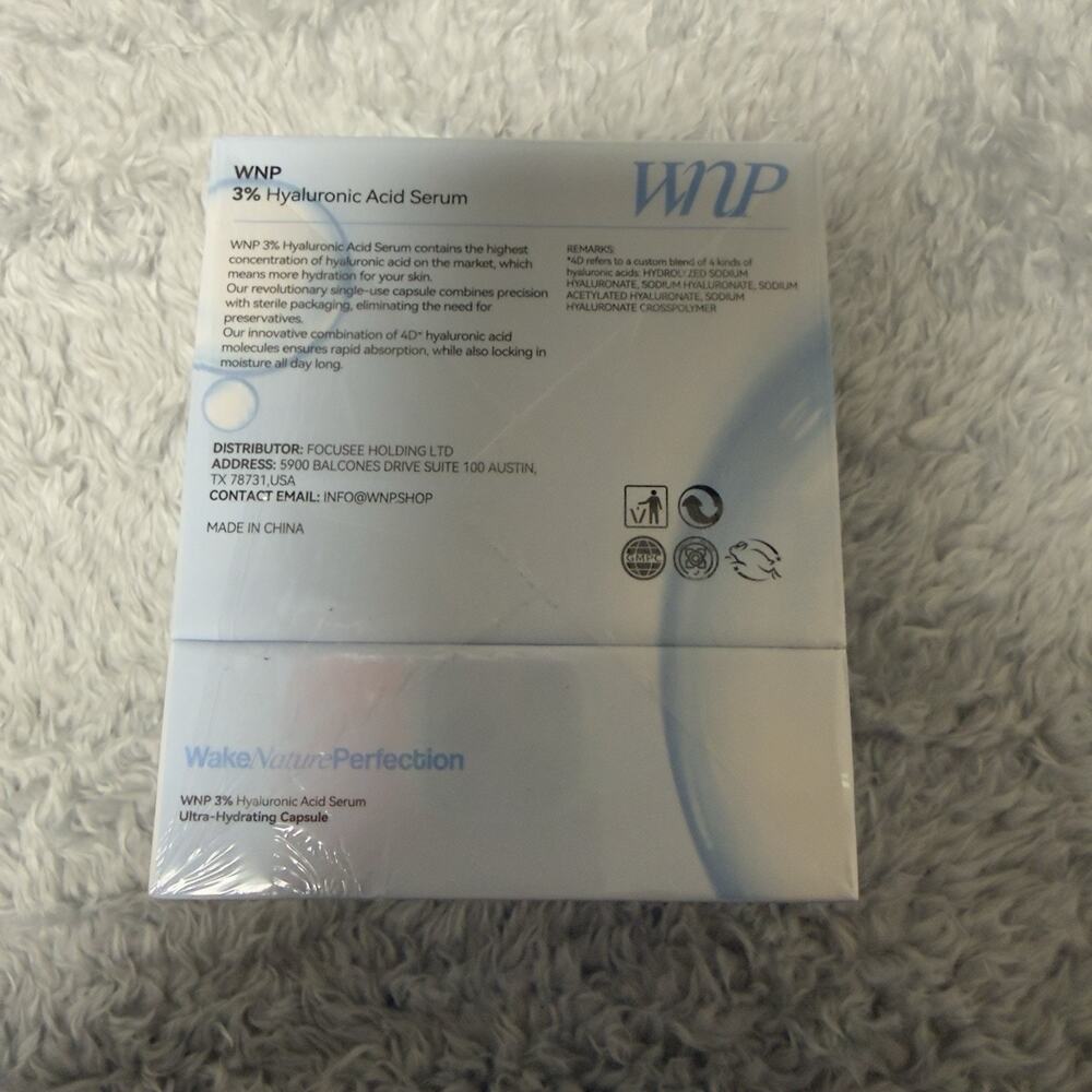 WNP Ultra-Hydrating Hyaluronic Acid Serum, 30-1.2ml Capsules EXP 10/27 - Picture 2 of 4